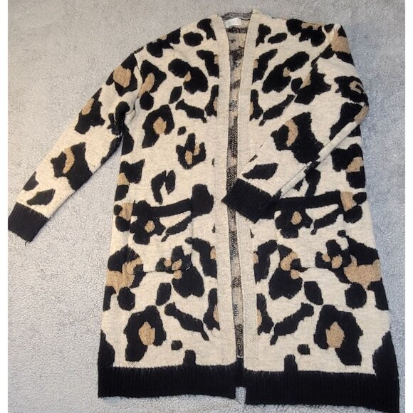 Altar'd State Leopard Print Open Front Knit Cardigan - Picture 11 of 16